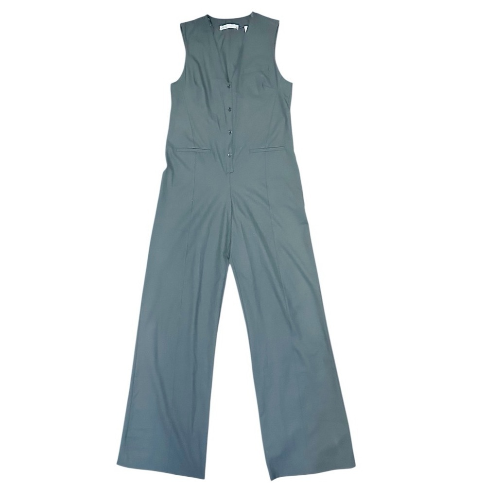 ZARA Black Sleeveless Jumpsuit